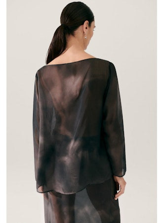 Silk Laundry Chiffon Audrey Top