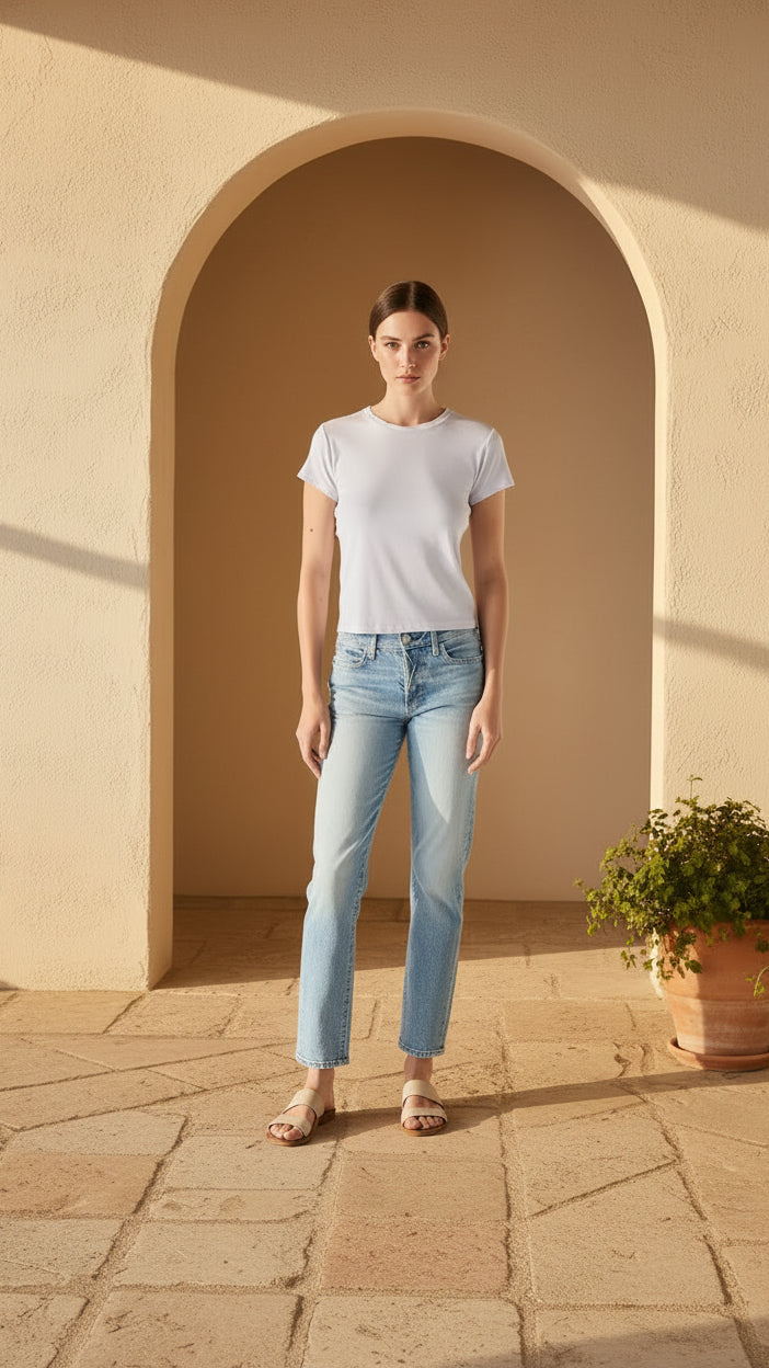 AMO Jade Tee - Quartz