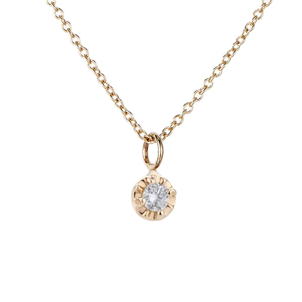 Aili Diamond Prong Necklace