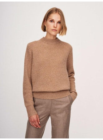 White + Warren Cashmere Textured Crewneck Sweater