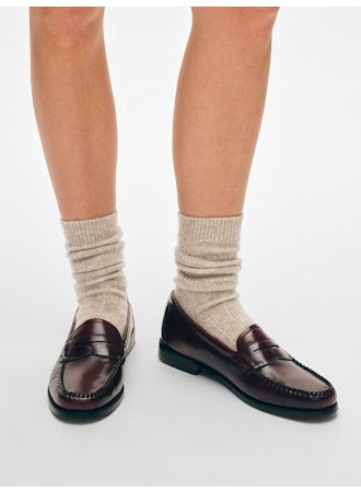 White + Warren Cashmere Ribbed Socks