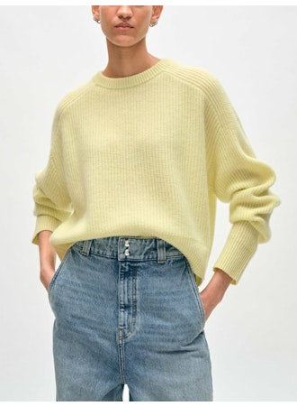 White + Warren Cashmere Saddle Sleeve Crewneck Sweater