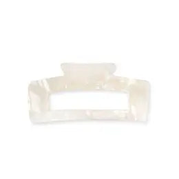 Maisonette White Rectangular Hairclaw