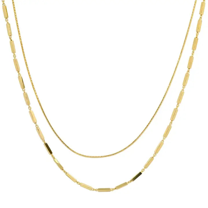 Tai Double Chain Gold Vermeil Necklace