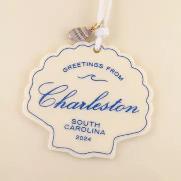 Freshwater Curated Goods Charleston Seashell Ornament