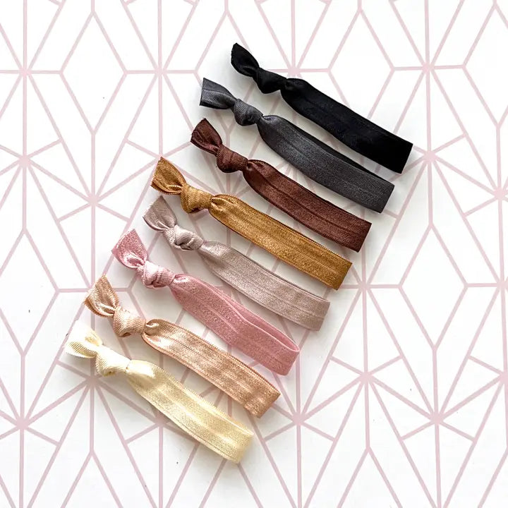 Three Girls Neutral Tone Hair Ties