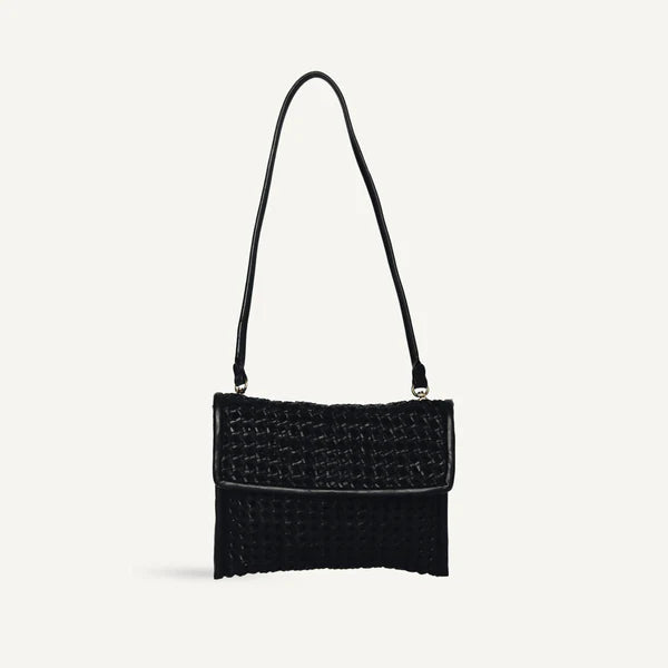Bembien Larita Clutch Knotted Weave in Black