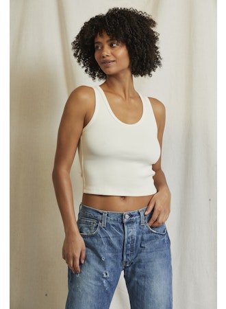 Perfect White Tee Blondie Tank - Bright Ivory
