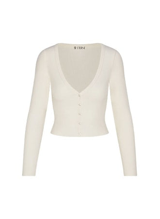Eterne Cropped Cardigan - Cream