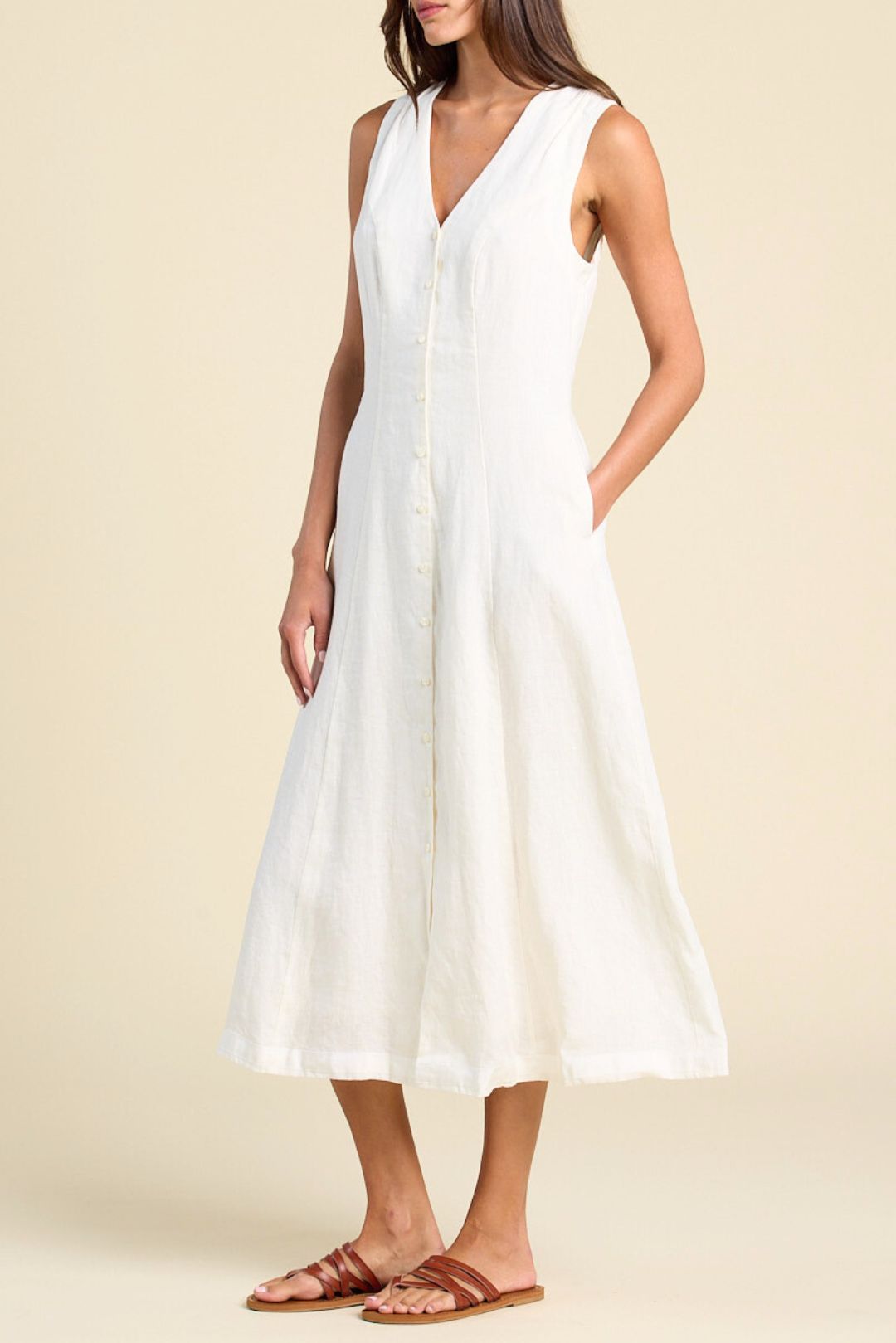 Trovata Birds of Paradis Eleonore Dress - Off White