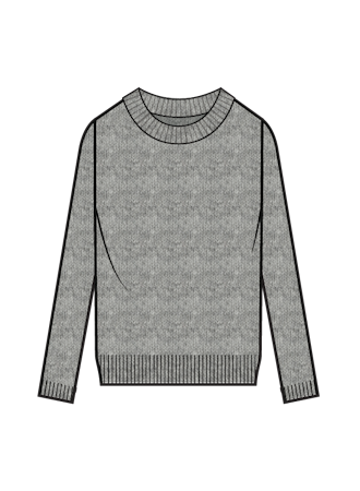 Minnie Rose Supima Cotton Long Sleeve Crew