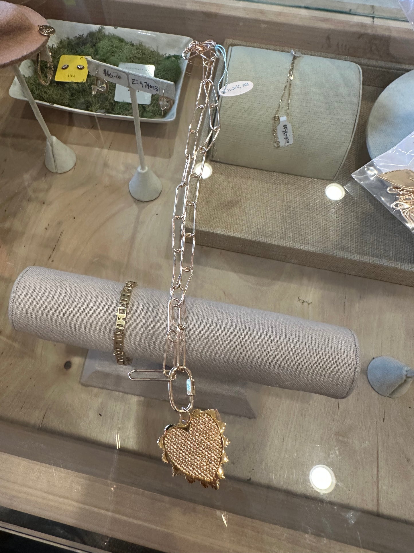 Marit Rae Gold Heart Charm Necklace