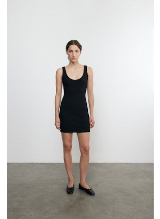 Enza Costa Jaquard Mini Tank Dress
