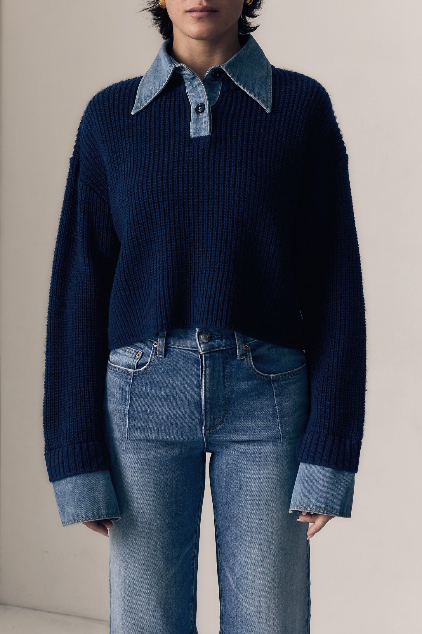 Le Jean Harvey Sweater - Navy