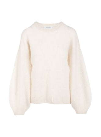Naadam Coastal Cashmere Balloon Sleeve Sweater - Black