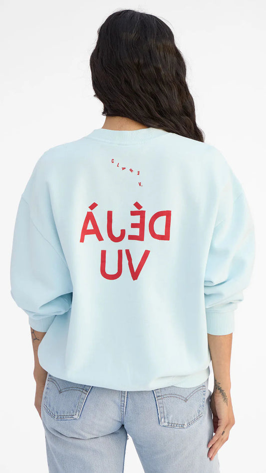 Clare V. Oversized Dejavu Sweatshirt