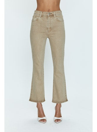 Pistola Lennon High Rise Crop Boot in Mink Snow