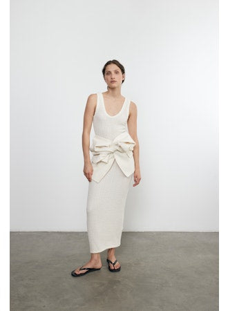 Enza Costa Puckered Tank Dress