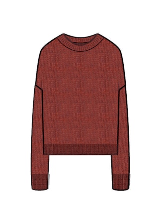 Minnie Rose Oversized Crew - Navy