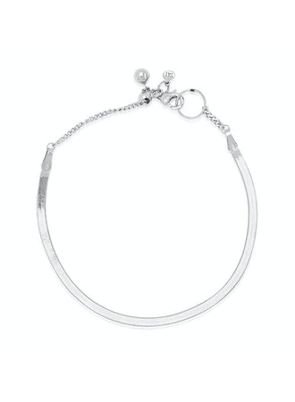 Tai Sterling Silver Herringbone Chain Bracelet