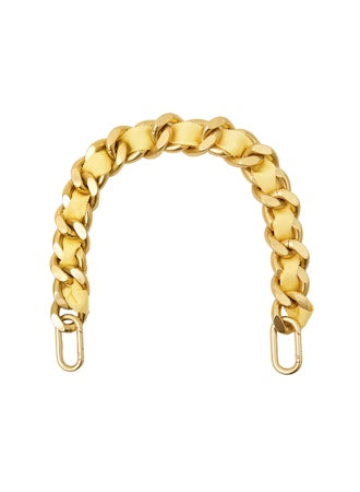 Clare V. Shortie Strap - Butter/Gold Chain