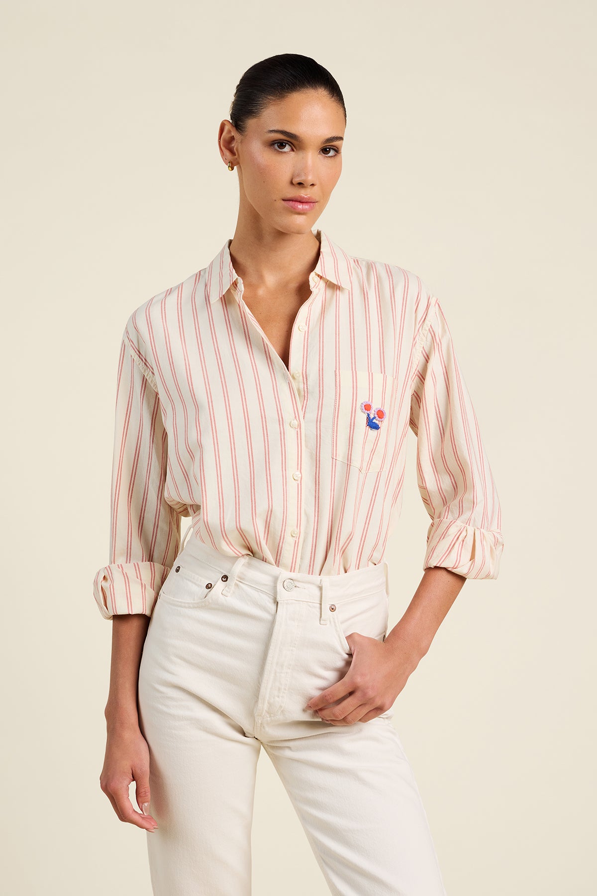 Trovata Birds of Paradis Blake Oversized Shirt - Porto Stripe