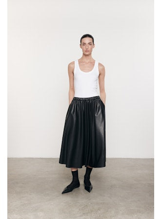 Enza Costa Supima Rib Scoop Tank