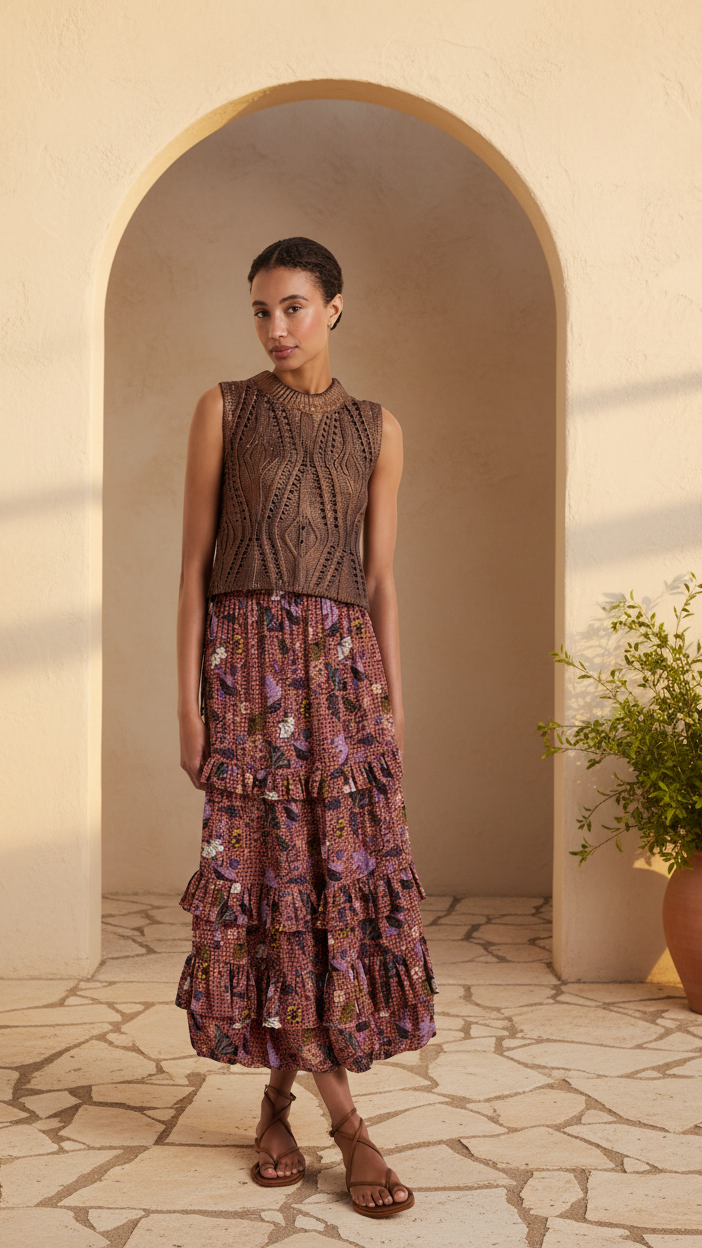 Marie Oliver McGuire Top - Chocolate