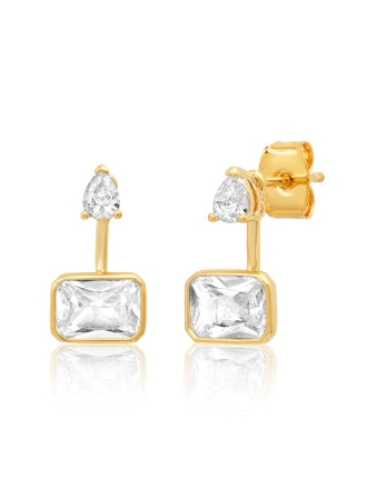 Tai Pear and Emerald Cut CZ Jackets