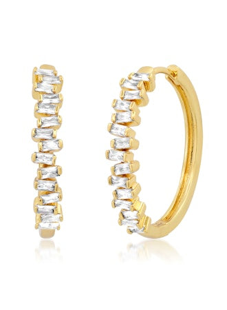 Tai Baquette CZ Hoop