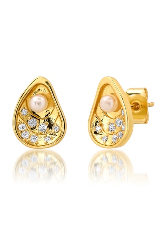 Tai Oyster Shell with Pearl Studs