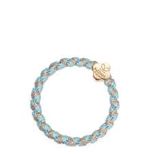 By Eloise Woven Gold Quatrefoil - Peppermint