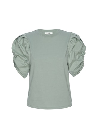 Frame Pleated Puff Sleeve Tee