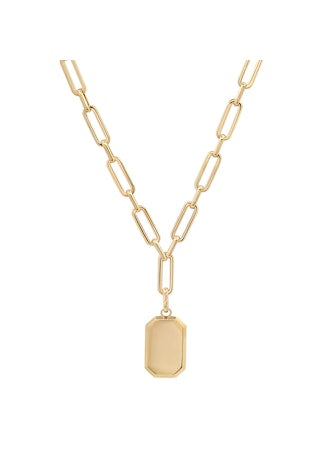 Tai Paperclip Chain with Name Tag Pendant