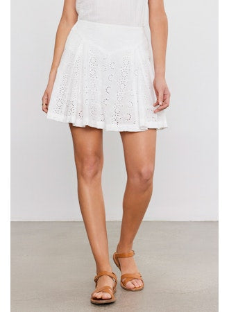 Velvet Maddy Skirt - Black