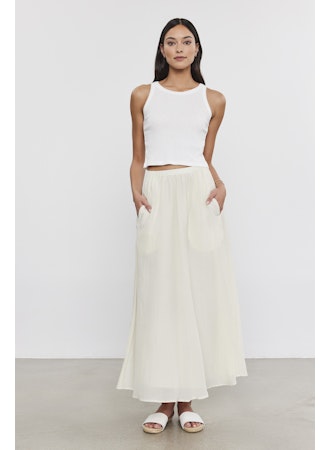Velvet Mariela Skirt - Vanilla