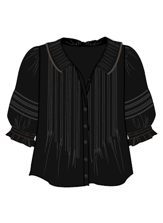 Trovata Birds of Paradis Jess Blouse - Black