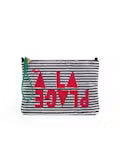 Clare V. A La Plage Terry Cloth Flat Clutch