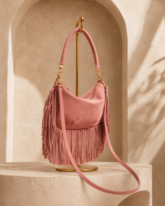 Clare V. Petit Moyan Messenger Bag - Rose Clay