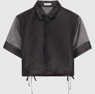 Simkhai Ryett S/S Crop Shirt