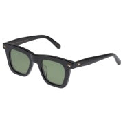 Karen Walker Triple Ripple Black Sunglasses