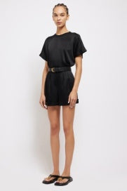 Simkhai Devan Pleated Shorts - Black