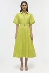 Simkhai Deanna Belted Midi Dress - Yellow Plum