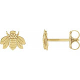 Diamond Aupair Bumble Bee Studs