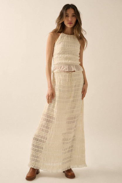 Ruffled Maxi Skirt