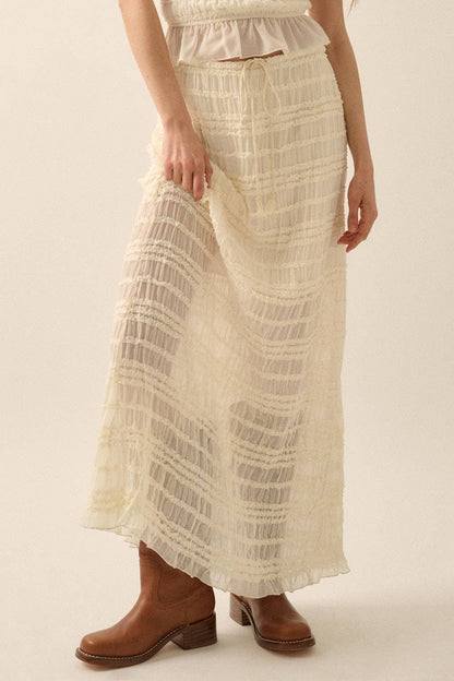 Ruffled Maxi Skirt