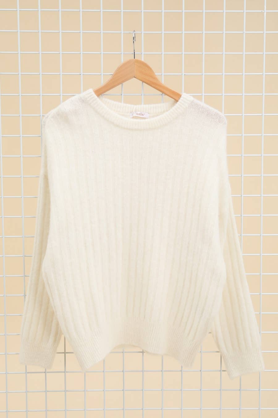 NAÏS PARIS - 45% BABY ALPACA ROUND-NECK SWEATER