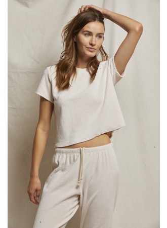 Perfect White Tee Clara Velour Tee