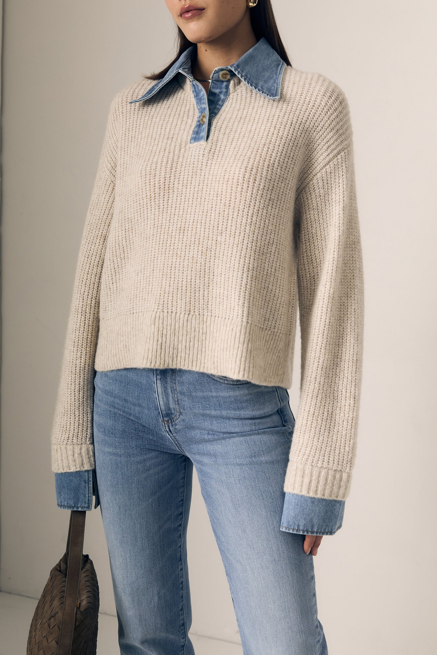 Le Jean Harvey Sweater - Oatmeal