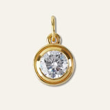 Hart Peridot Cord + Bezel Charm Necklace